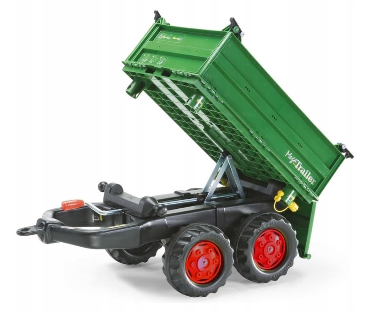 Rolly Toys 122202 - Veicolo a Pedali Mega Trailer Fendt, Verde