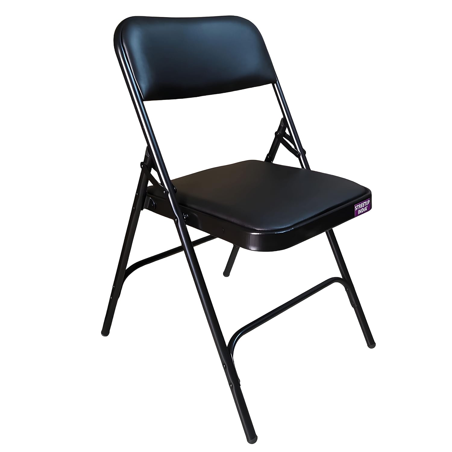Streetup India® Foldable Iron Chair with Leather Cushion Seat for Home & Kitchen/Sturdy/Balcony/Restaurant Chair Black - Review, Price and Buying Guide