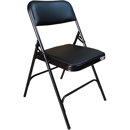 Streetup Foldable Iron Chair Black