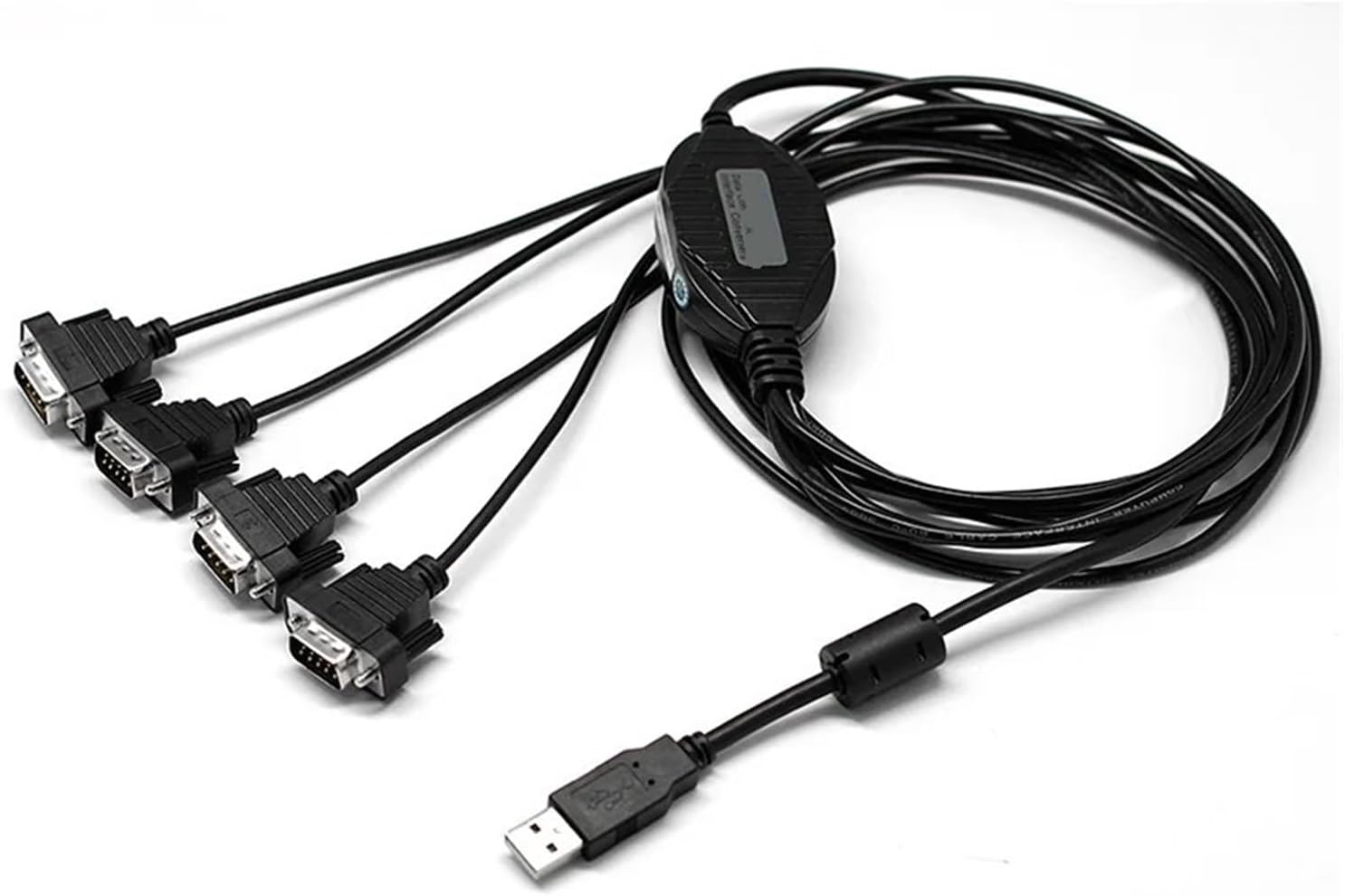 USB to Serial Converter 4 Ports RS232 to USB Converter USB2.0 to RS-232 Cable DB9 Com Expansion Connector UT-8814 Industrial Grade Adapter