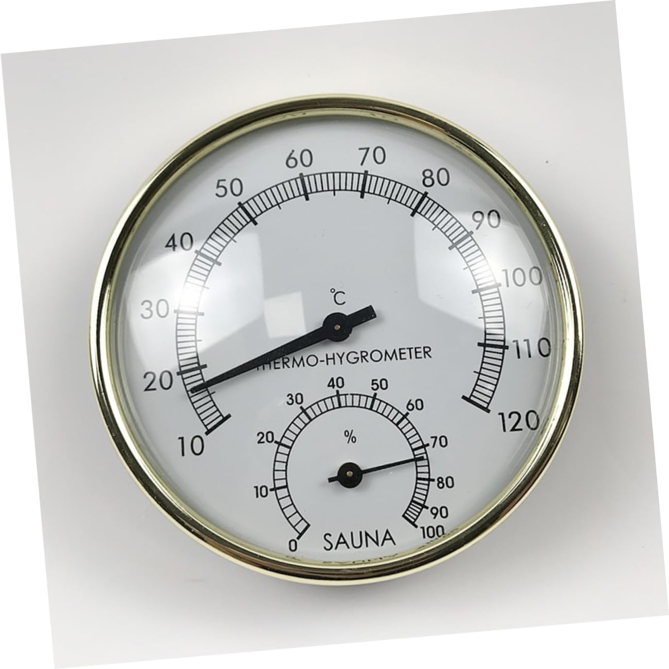 VICASKY High Precision Hygrothermograph for Sauna Analog Humidity Temperature with Dial for Indoor Use and Terrariums Durable Design for Lasting