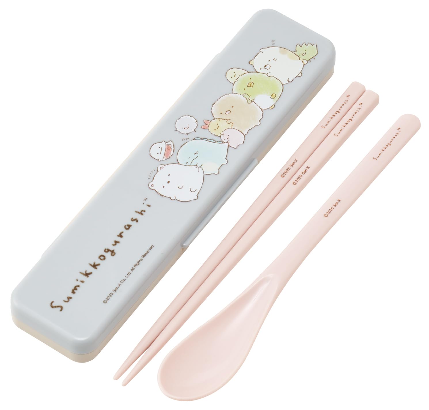 Skater CCS3SA-A Sumikko Gurashi Draw Drawing Chopsticks and Spoon Set, Bento for Adults, 7.1 inches (18 cm), Made in Japan : Home & Kitchen