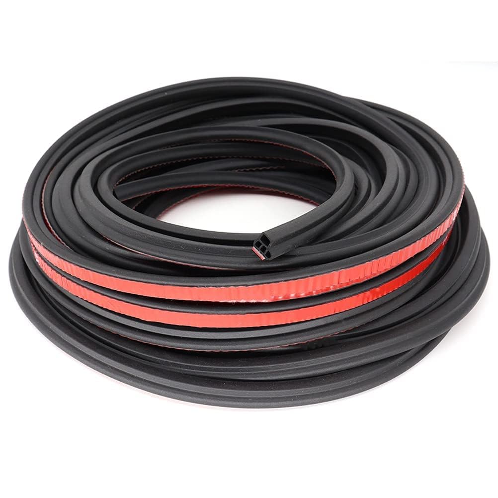 AUTOXBERT 16M/52Ft Auto Car Door Trunk Seal Strip L-Shape Weather Strip Rubber Edge Moulding Trim Noise Control Sound Insolation Weatherstrip Sealant Tool Accessories