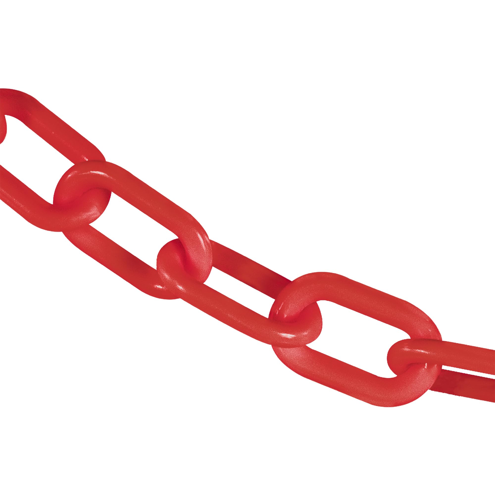 Sr. Cadena 51005 – 50 Heavy Duty Plástico Cadena de barrera, 2, 50 ', rojo