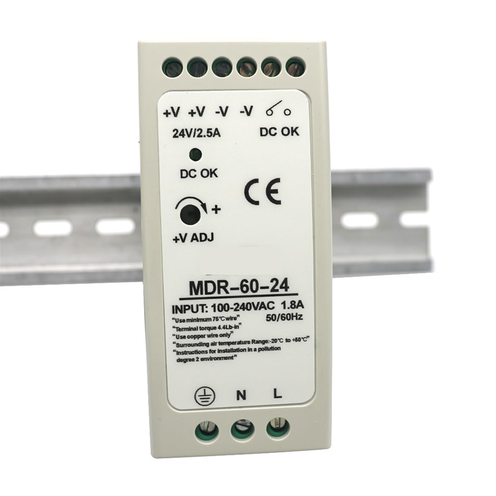 MDR-10W 20W 40W 60W 100W AC 100-240V Eingang Mini Din Schiene Schalter Netzteil Spannung Transformator DC 5V 12V 15V 24V 48V Ausgang 1Pcs(24V_10W)