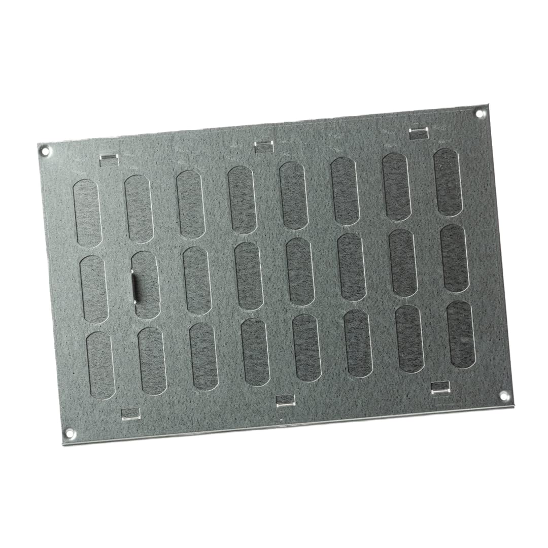 Galvanised 300X200 Mm (12X8") Sliding Grille Made Of Sheet Steel, Ventilation Grille, Made By Europlast