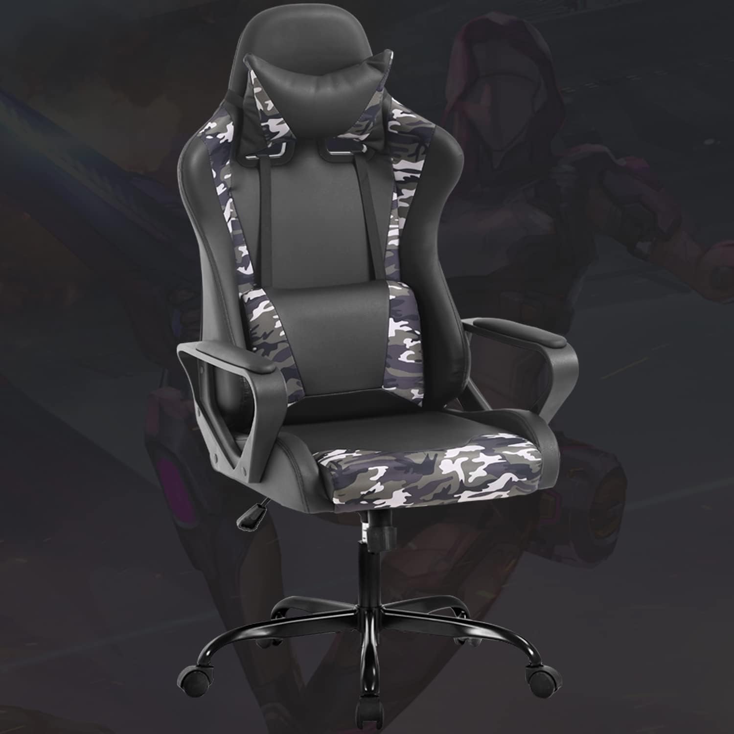 Amazon.com: Gaming Chairs for Adults Kids, High Back PC Gamer Chairs ...