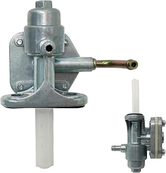 Motorcycle Fuel Petcock Valve Compatible with Yamaha Zuma50 | YW50 Scooter 20032011 4CW-F4500-10-00 with fuel filter and hose
