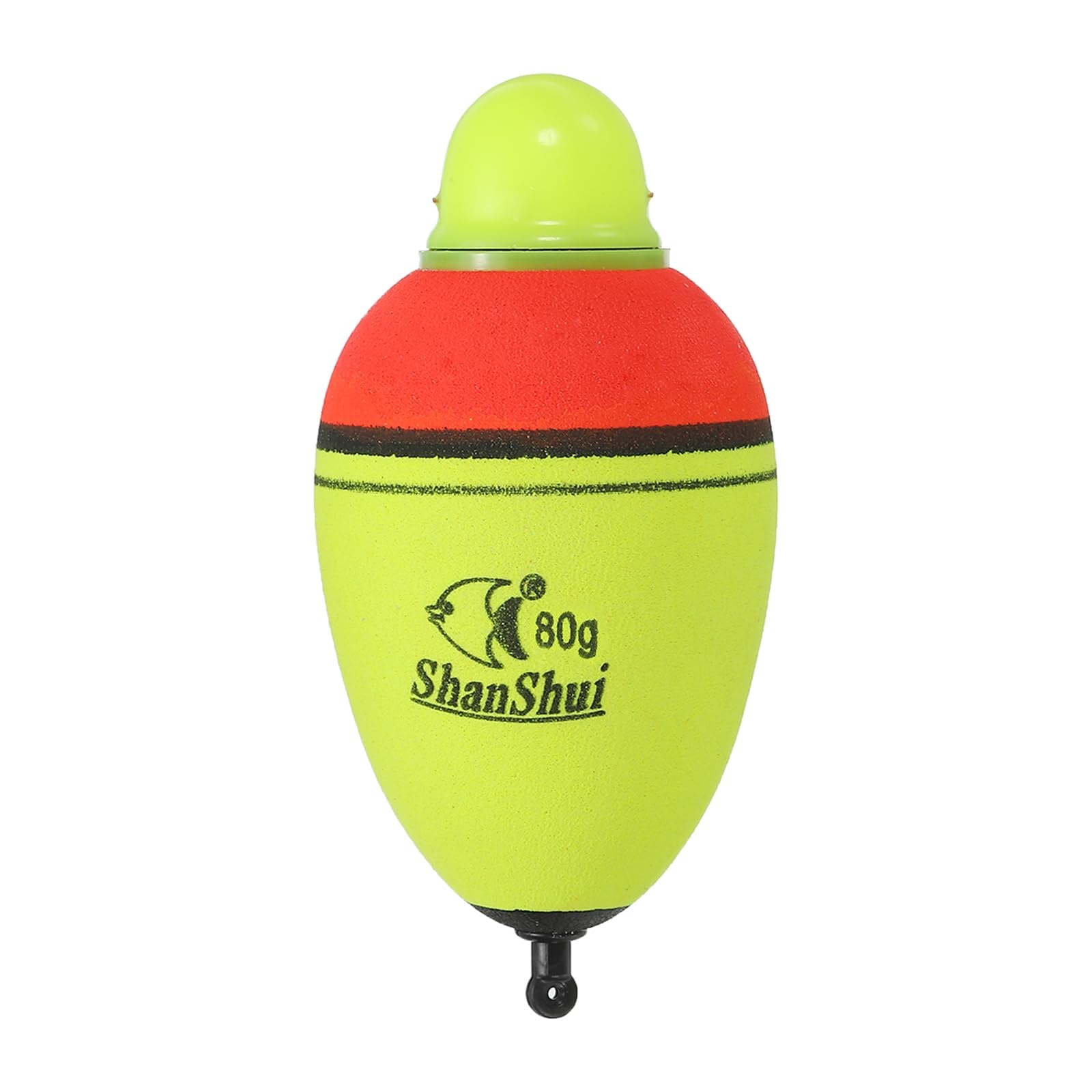 PATIKIL 2.8oz Lighted Fishing Slip Bobbers, EVA Green Red LED Light Up Fishing Float for Night Fishing Yellow