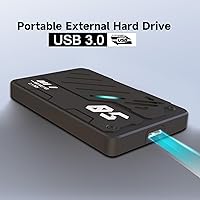 Vista 3 de Ultra Slim - Disco duro externo portátil HDD con USB 3.0 de almacenamiento para PC, portátil, Mac, Xbox One, PS4, PS5 (500 GB)