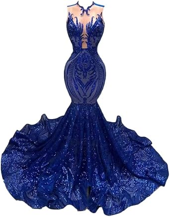 Seuqin Mermaid Prom Dresses for Women Long Pageant Celebrity Formal Evening Party Gowns 2026 Elegant FL0077