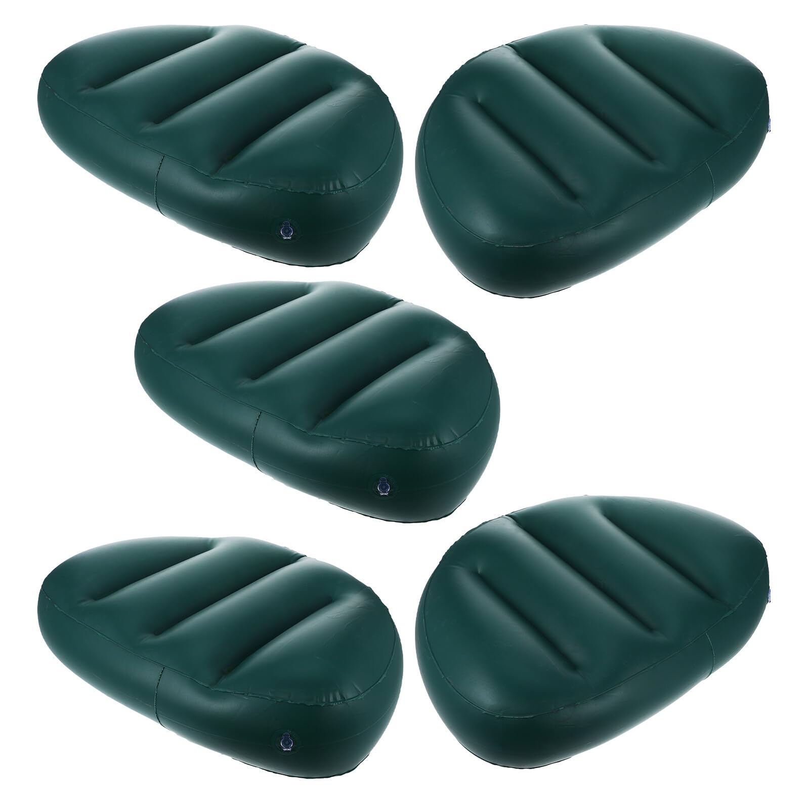 DECHOUS 5 Stück Aufblasbares Kajak Sitzkissen Ergonomisches PVC Bootspolster mit Schnellem Aufblasen Faltbar und Tragbar für Kajak Kanu Angeln und Outdoor Wassersport