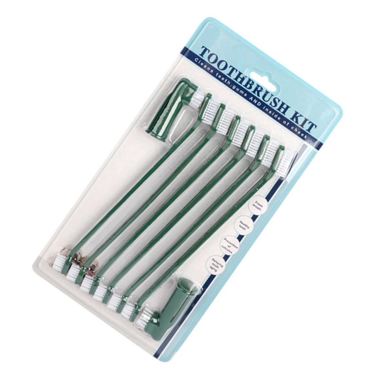 SUPVOX Pet Toothbrush Set Dog Care Kit Soft Bristles Finger Brush Ergonomic Handle for Pets