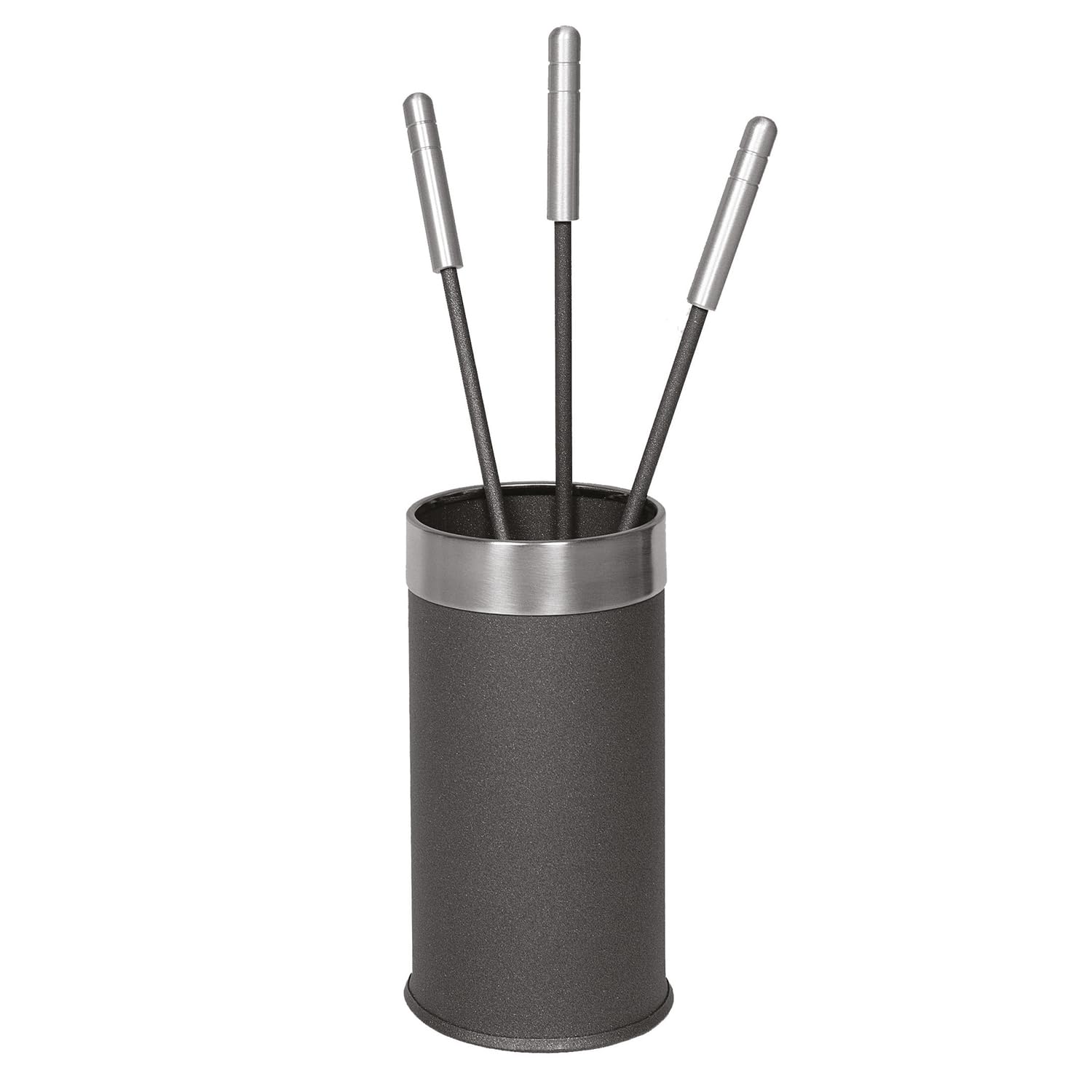 raik 21.02.417.2 Kaminbesteck, 3-teilig, Edelstahl, anthrazit, 30cm