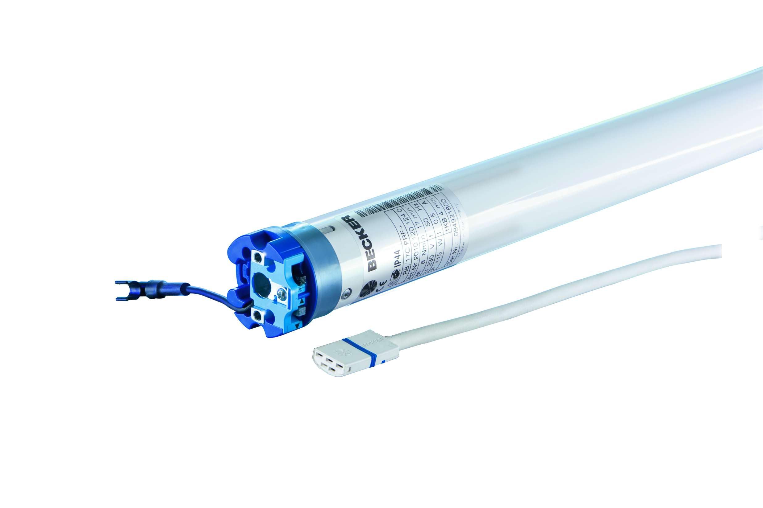 BECKER Actionneur de volet roulant avec récepteur radio intégré pour arbres à enroulement à partir de 50 mm de diamètre (20 Nm (R20-17-C01))