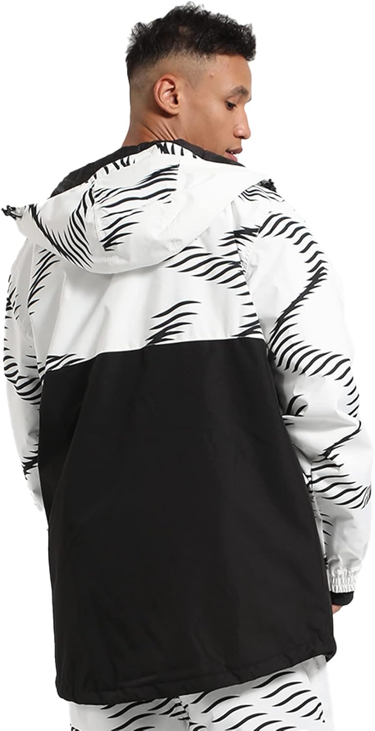 Miniatura 3 de GSOU SNOW Chaqueta de esquí para mujer y hombre, abrigo de snowboard, invierno, deportes al aire libre, impermeable, resistente al viento, nieve,