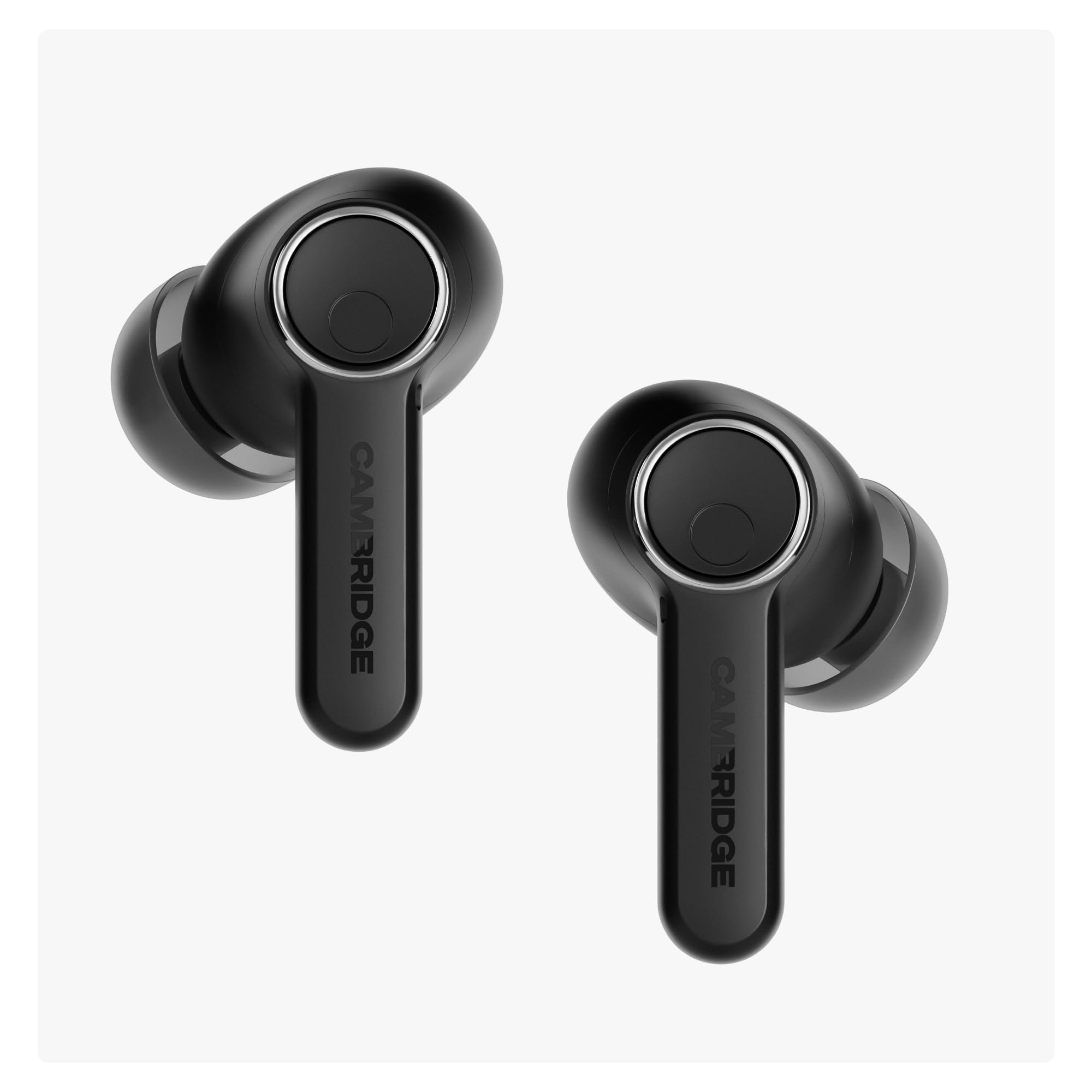 Cambridge Audio Melomania A100 - Écouteurs True Wireless, Intra-Auriculaires légers, ANC adaptatif, Bluetooth aptX™ Lossless, Jusqu’à 39 h d’autonomie avec boîtier – Noir