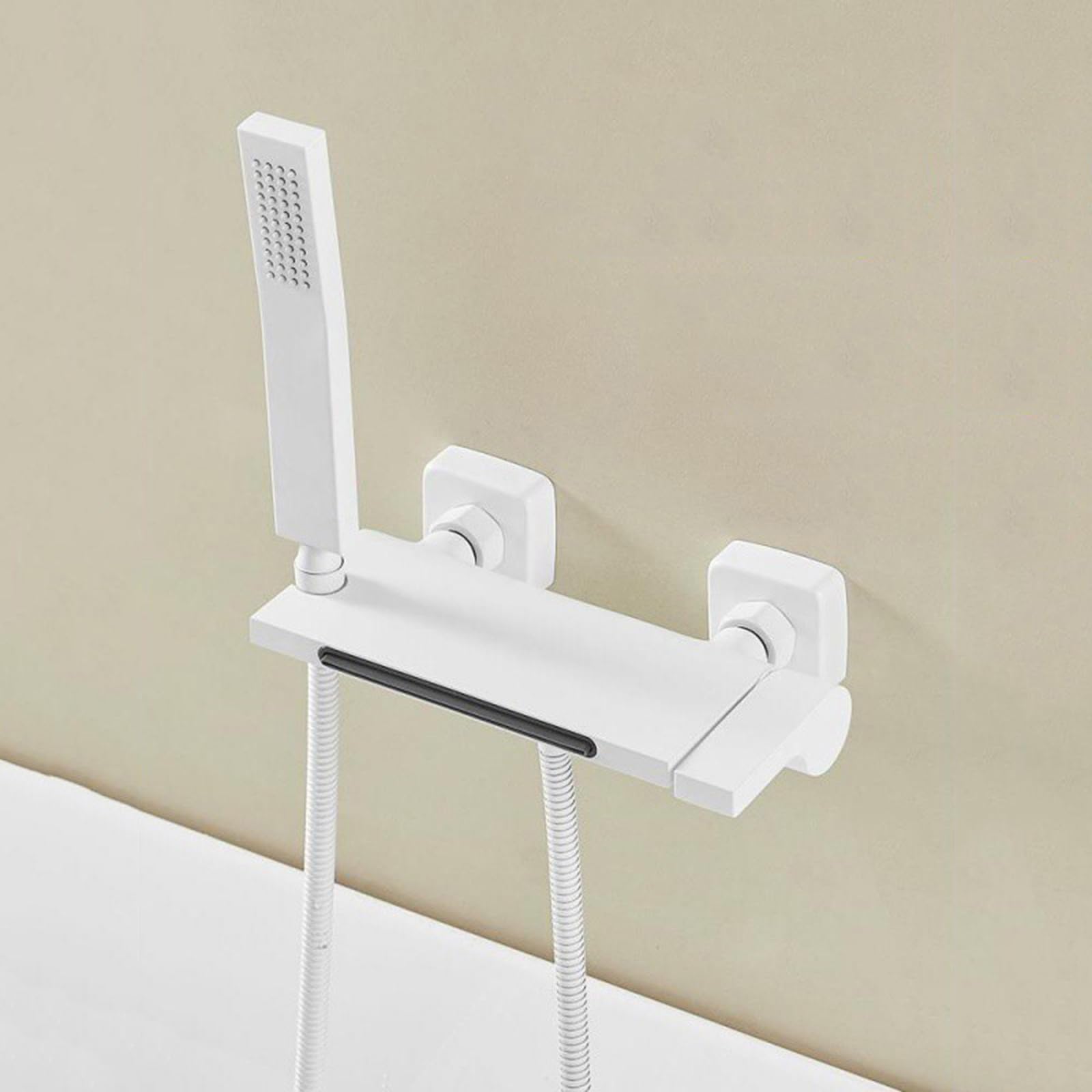 Mitigeur bain douche cascade blanc luxe en laiton massif XJTNLB