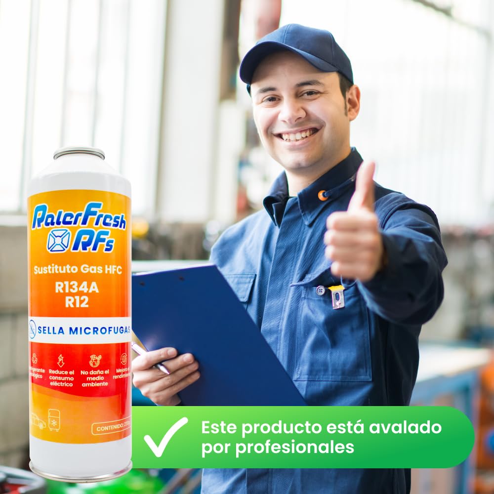 Gas Refrigerante Organico per Aria Condizionata Auto Ralerfresh RFs 230gr sostituto dei Gas R134a e R12 (2 Bottiglie RFs)