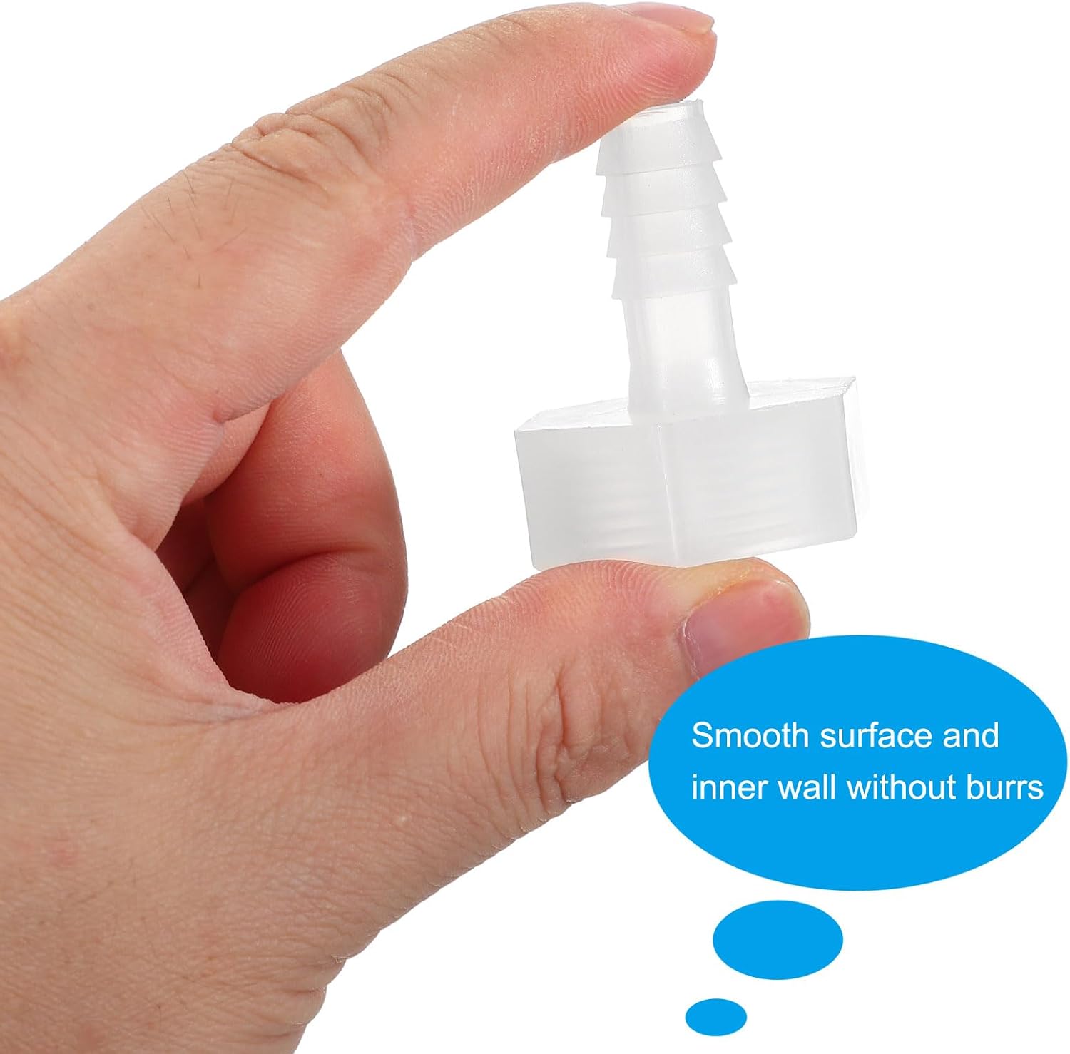 PATIKIL 3 Pack Plastic Hose Barb Fitting, 3/8" Barb x 3/4" G Female Thread Adapter Connector Pipe Fitting for Water Liquid Air Gas Fuel
