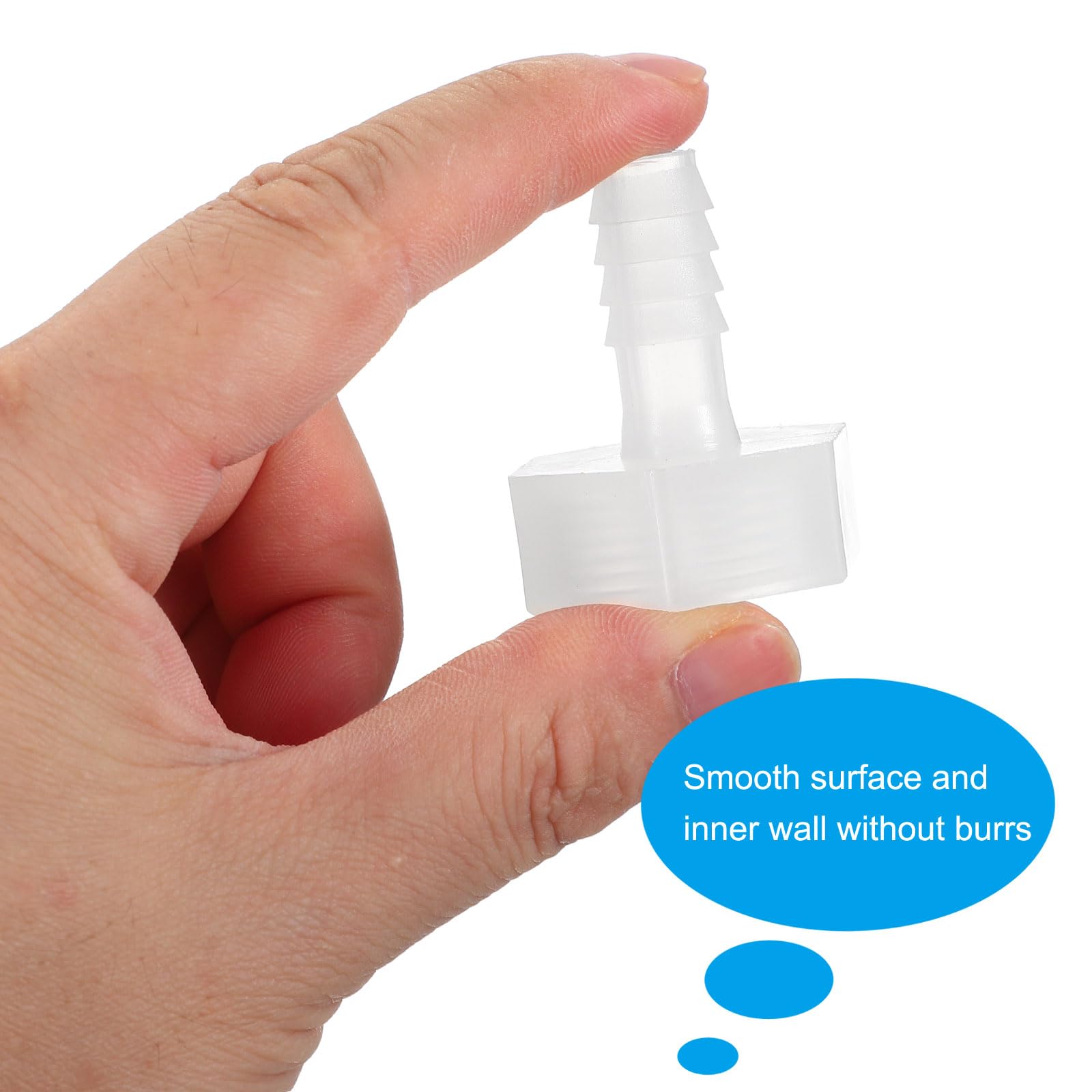 PATIKIL 3Pz Raccordi per Tubo Flessibile in Plastica, Attacco da 3/8" x Filettatura Femmina da 3/4" G per Acqua, Aria, Gas