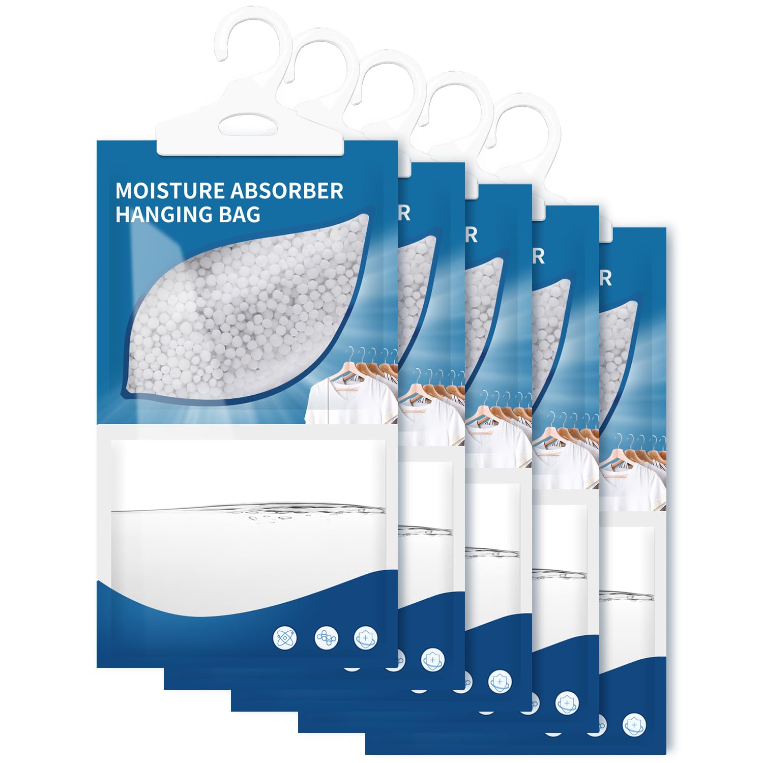 Snapklik.com : Moisture Absorbers Packets 5 Pack, Highly Efficient ...