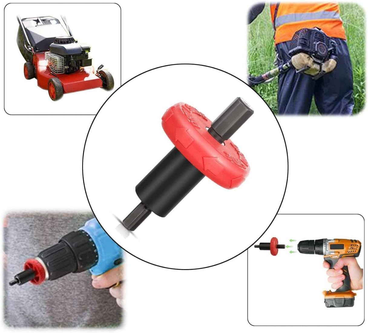 GXARTS 5 adaptadores de broca de motor eléctrico de arranque para recortadoras Troy Bilt y otros equipos de mano