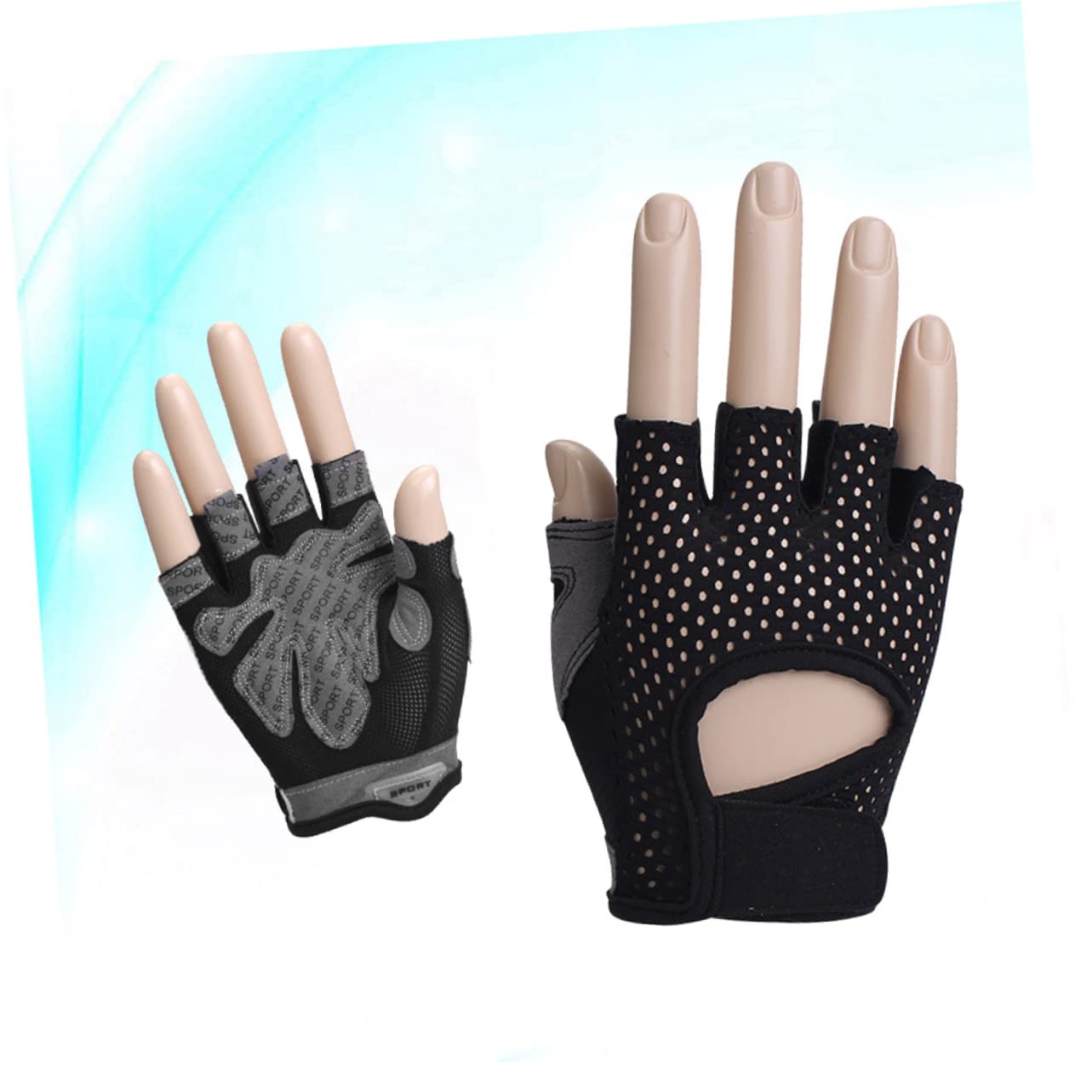 YARNOW 2 Pezzi Guanti Da Allenamento Incrociato Guanti Da Allenamento Da Equitazione Da o Con I Pesi Imbottiti Di Palma Da Guida Da Donna