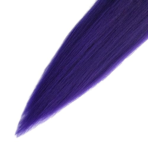 Miniatura 6 de Cabello trenzado preestirado color morado lavanda, extensiones de cabello de trenzas de caja de 26 pulgadas, 3 paquetes de cabello trenzado con