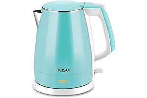 Electric Kettle Double Wall Stainless Steel Water Heater