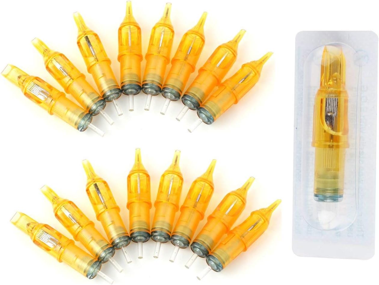 (100) Mixed Assorted Disposable Tattoo Needle Cartridge 100 Pcs RL, RS, M1 by Pirate Face Tattoo