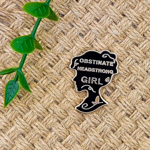 Obstinate, Headstrong Girl - Literature Series - Enamel Lapel Pin - Plated Badge for Clothing, Bags, and Lanyards4