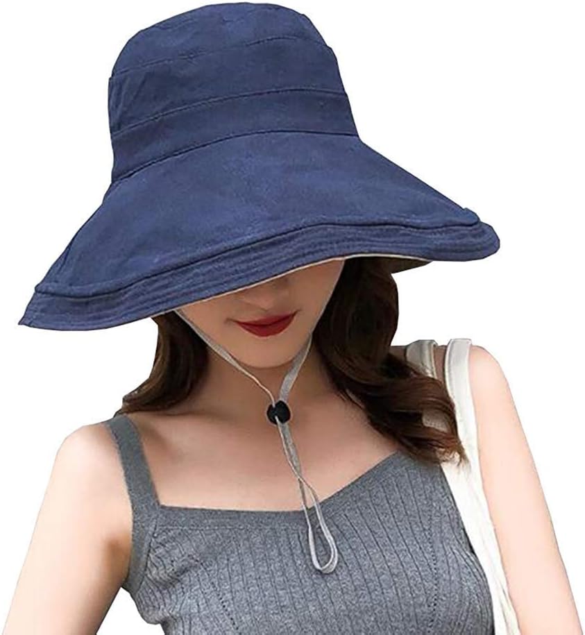 Double-sided Women's Sunshade Hat To Shield From Ultraviolet Sunshine Wide-brimmed Summer Girls Beach Hat Foldable Outdoor Use