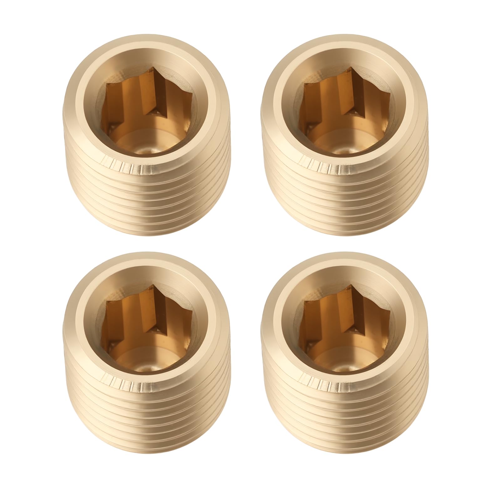 Lt Easiyl 4Pcs M10x1 Brass Blanking Plug Internal Hex Thread Socket For Machinery Pipe And Fittings