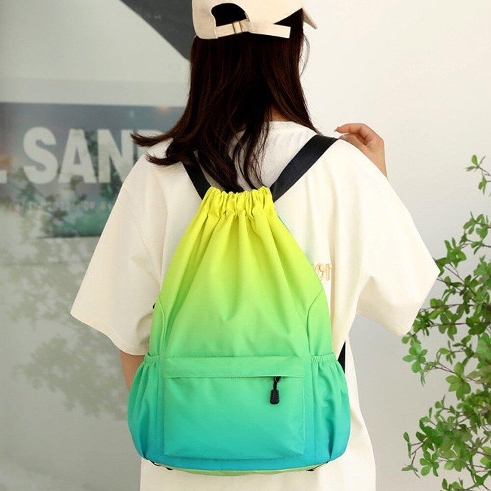 Wasserdichter Turnbeutel Mit Kordelzug – Sportrucksack Für Schwimmen, Yoga, Reisen & Alltag (Nylon, 44x31 Cm)