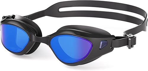 Gafas de natación, sin fugas, gafas de natación para adultos con lentes resistentes a la niebla, bloqueo UV para hombres, mujeres y jóvenes
