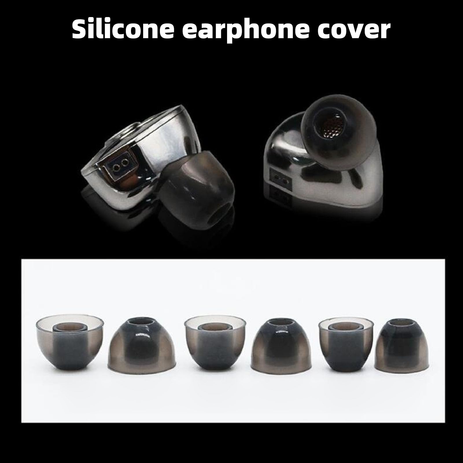 Garsent Auricolari IEM Cablati HiFi con vestibilità Comoda Ed Eccellente Isolamento Acustico, Auricolari Cablati in Rame Placcato Argento per un Ascolto Coinvolgente della Musica, 3 Dimensioni di