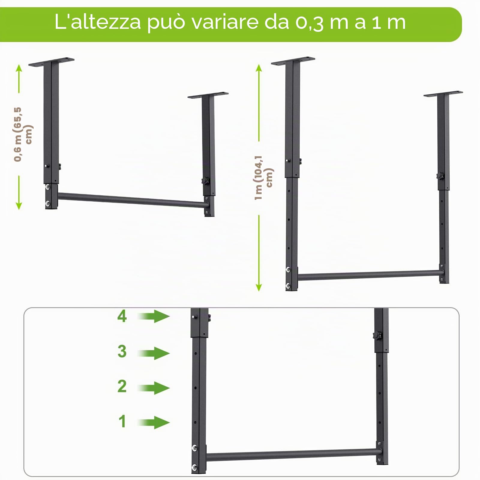 Kipika Ceiling Mount Pull Up Bar