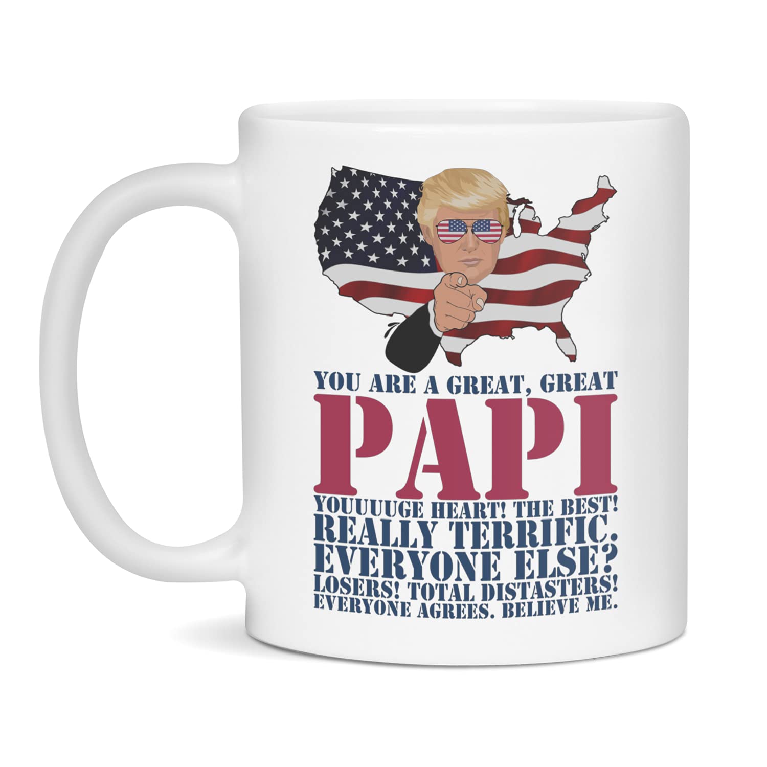 Amazon.com: Trump Papi Mug Trump Coffee Mugs Custom Fathers Day Papi Mug,  11-Ounce White : Home & Kitchen