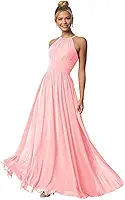Vestidos femininos frente única para madrinha de casamento longos vestidos formais de chiffon vestido de festa para noite 2025 ZZS105