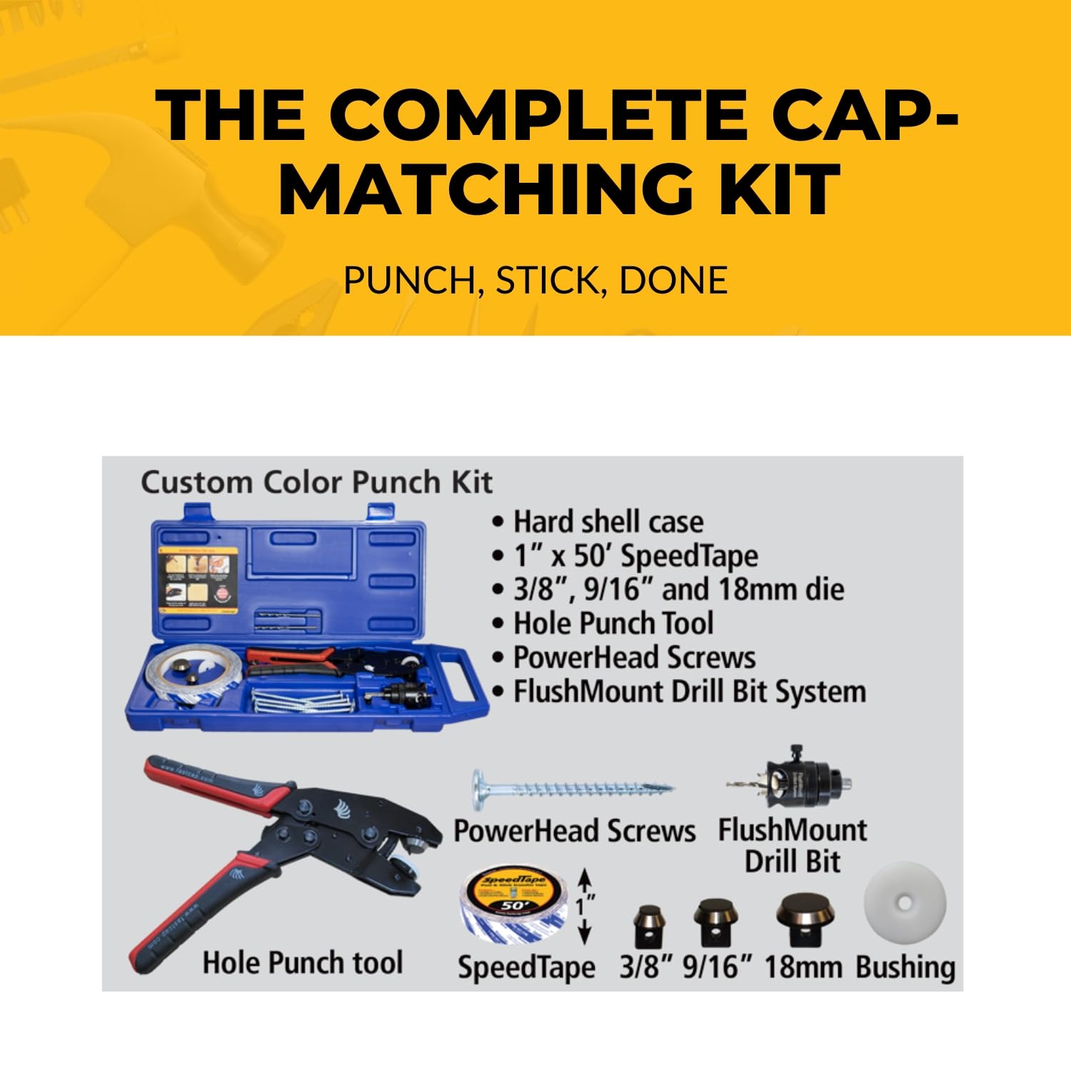 Jeu De Perforateurs TECPO 14 Pièces - Diamètres 5 à 35mm - Pour Papier, Plastique, Caoutchouc