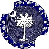 Thirstystone Blue Palmetto Car Cup Holder Coaster, 2-Pack (D9067)