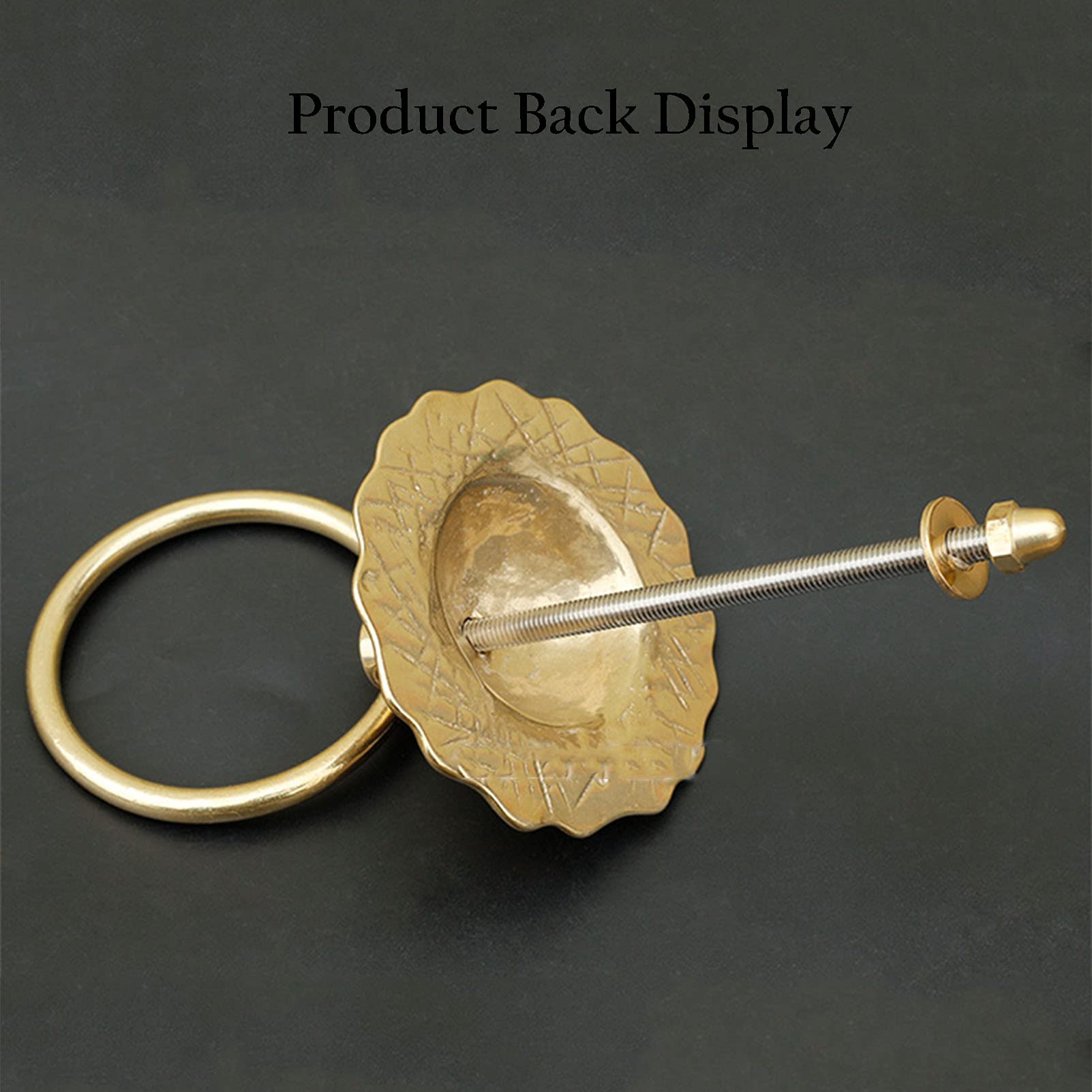 Kołatka do drzwi, kołatka do drzwi wejściowych, Kołatka Retro mosiężna kołatka do drzwi wejściowych, brązowa klamka w kształcie kwiatu antykorozyjna do drewnianej bramy ogrodowej na dziedzińcu