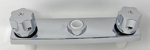 Miniatura 3 de Grifo de cocina de cuerpo plástico de dos manijas de 8 pulgadas con acabado cromado [1022 P] - Grifo de Plastico de Calidad para baño o cocina