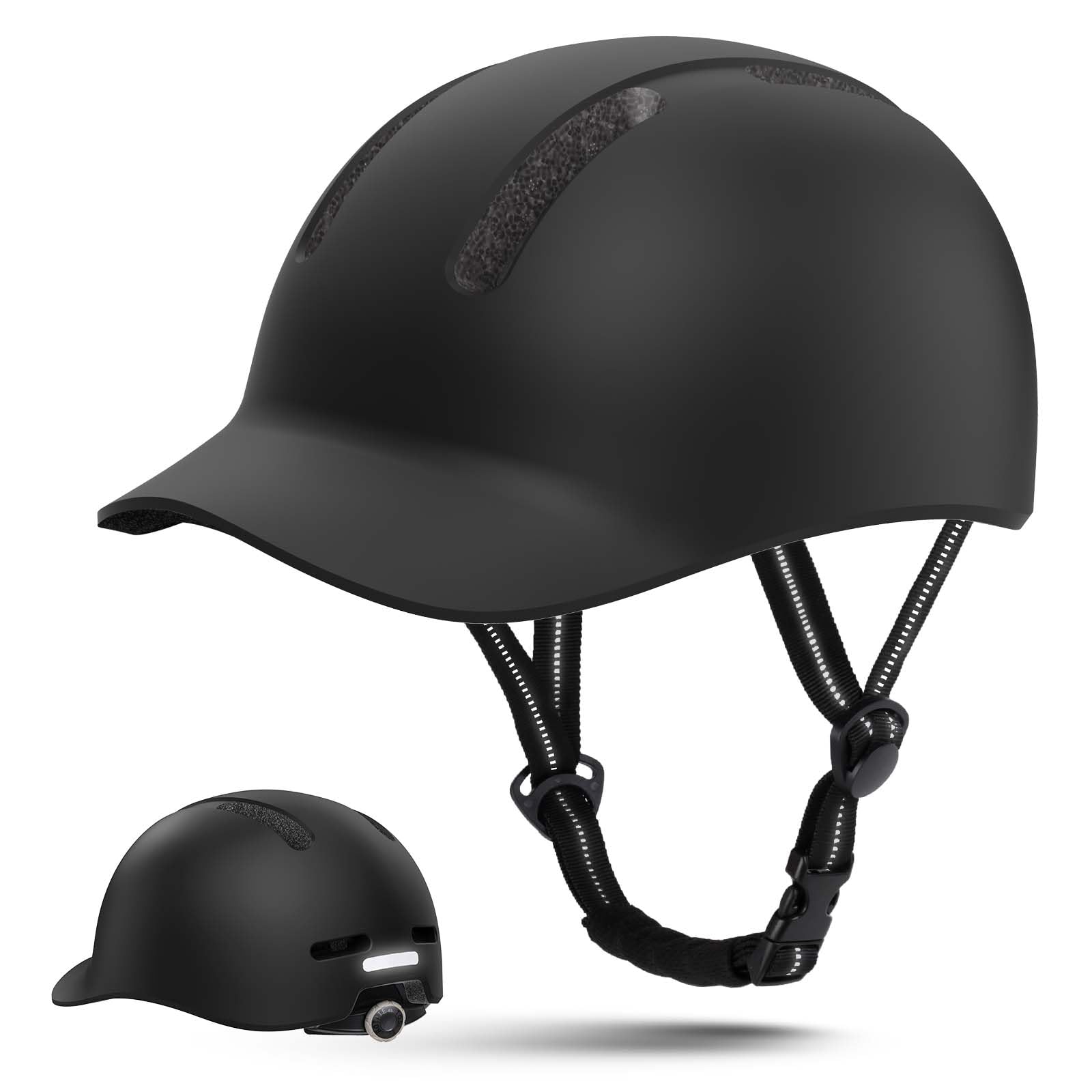 Shinmax Adult Bike Helmet for Adult & Men & Women - Lightweight Adjustable Baseball Cap Style Cycling Helmet With Visor for Urban Commuters & Road Biking