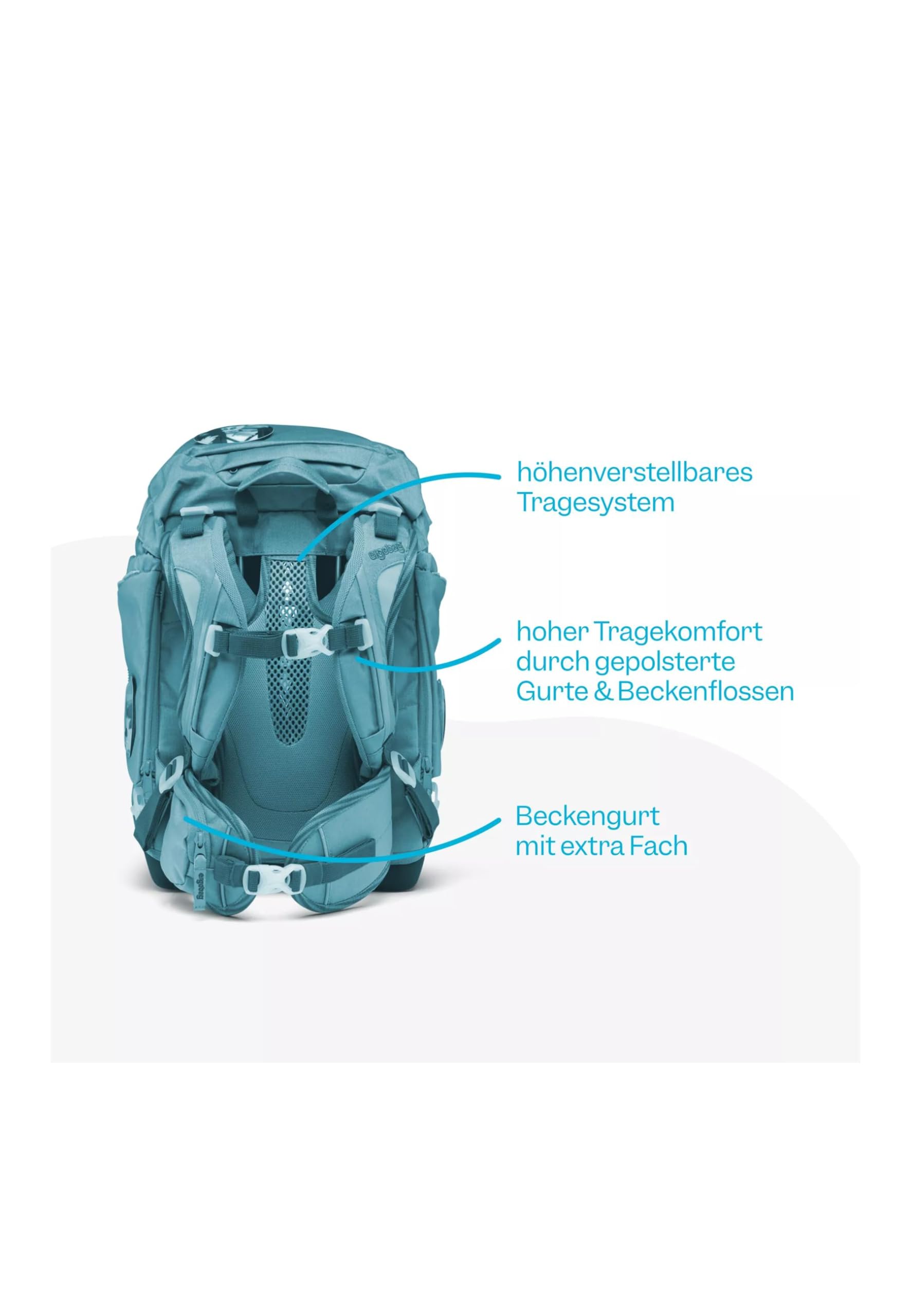 ergobag Schulrucksack-Set, ergonomisch, flexibel, 6-teiliges Set für die Grundschule, 1. Schuljahr