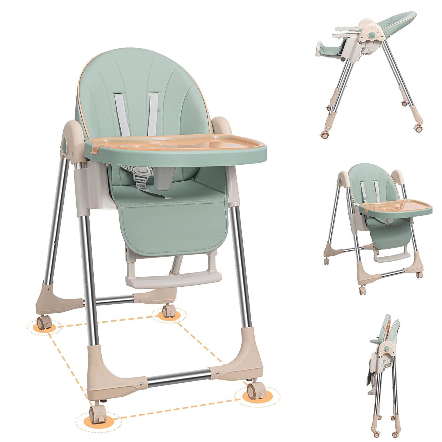 Adjustable Foldable Baby High Chair with Removable Angola Ubuy