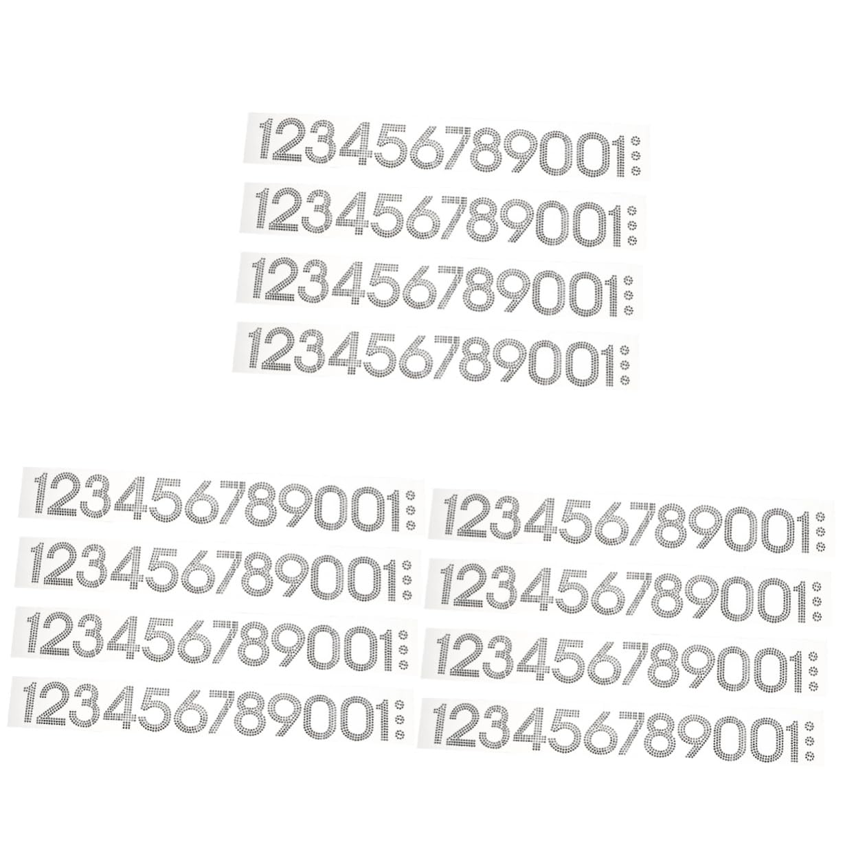 DOITOOL 120 Pezzi Toppe Decorative Strass per Riparazioni e Decorazioni Abbigliamento Adesivi Termoadesivi per Diy per Coprire e Tessuti Adatti per Magliette Cuscini e