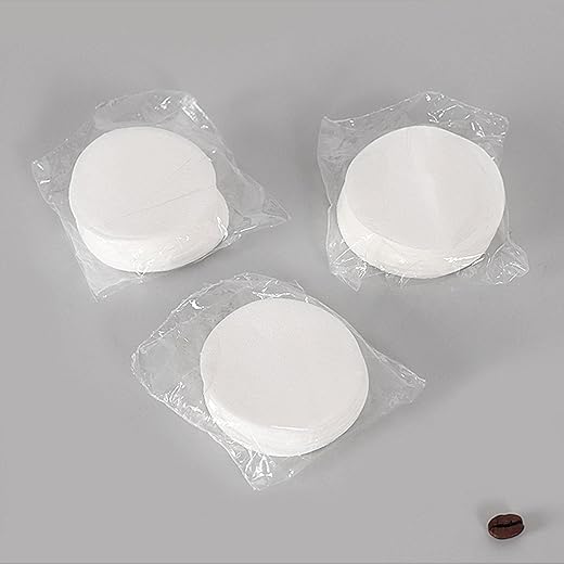 CALANDIS® 100 Pieces Round Coffee Filter Papere Coffee Strainer for Hotel Cafe 51Mm