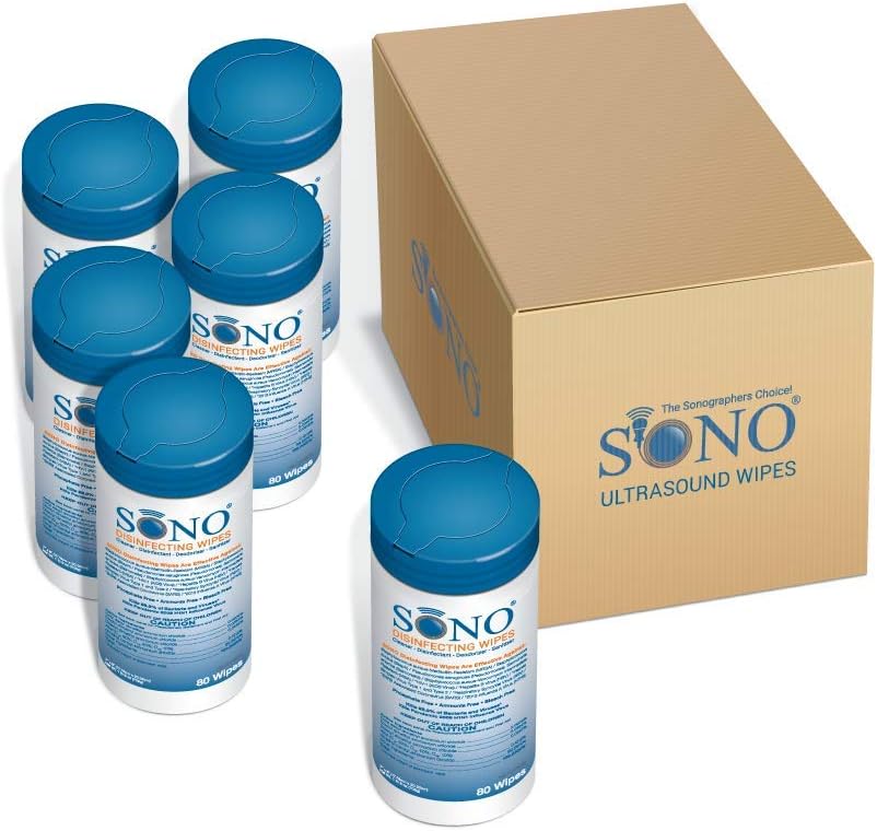 SONO Disinfecting Wipes Canisters Kills 99.9% of Germs, Medical Grade for Home Use, 80 Count